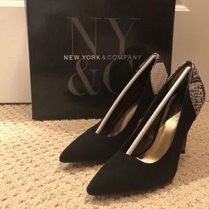 Size 7.5 Black/Leopard heels